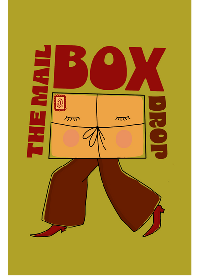 The Mailbox Drop logo featuring an illustrated mailbox character